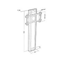 PLASMATECH floor-wall 1 screen_fixed stand