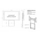 Drawing - Floor-wall stand for touch screens