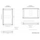 Screen wall mount for Samsung OH46F - Drawing