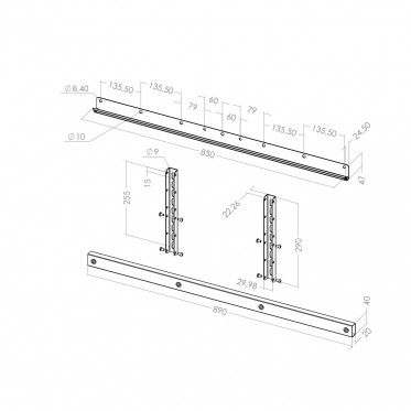 XPO - Extension kit for VESA 600x900