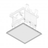 False ceiling tile holder for XL VP lifts