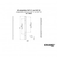 VESA adaptation kit V1-V2 for FLIP screens