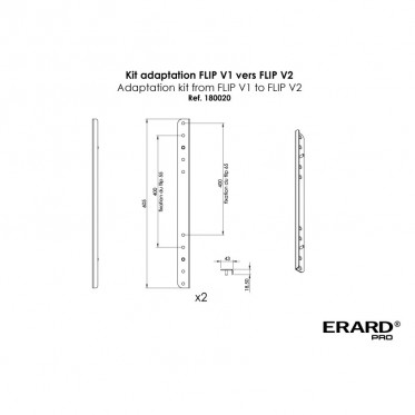 Kit adaptation VESA pour écrans FLIP V1-V2