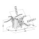 Plasmatech dos à dos 40 cm - 2 écrans