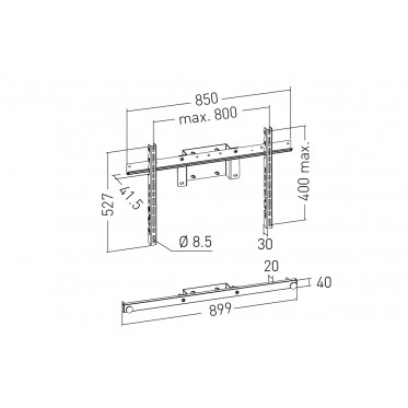 XPO / KROSS / KAMELEO - Mount for 1 screen