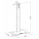 Xpo - Column with fixed large base