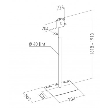 Easy to assemble stand with screen - EVENT stand - ERARD PRO