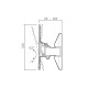 tilting and swivelling wall mount for screens - VESA 200 - display up to 30kg - MEDIAFIX 200