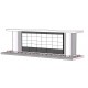 Mur LED sol-mur orange