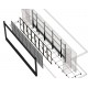 Mur LED sol-mur orange