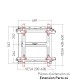Barre d'adaptation VESA Push pull