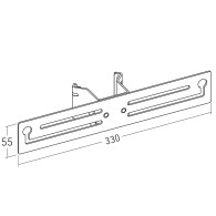 Sound bar mount for KANA and KANAGO stands
