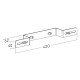 Sound bar mount for XPO/KROSS/KAMELEO stands