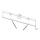 Sound bar mount for XPO/KROSS/KAMELEO stands