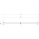 Fastening system on plasterboard walls for EasyLIFT floor stand - drawing