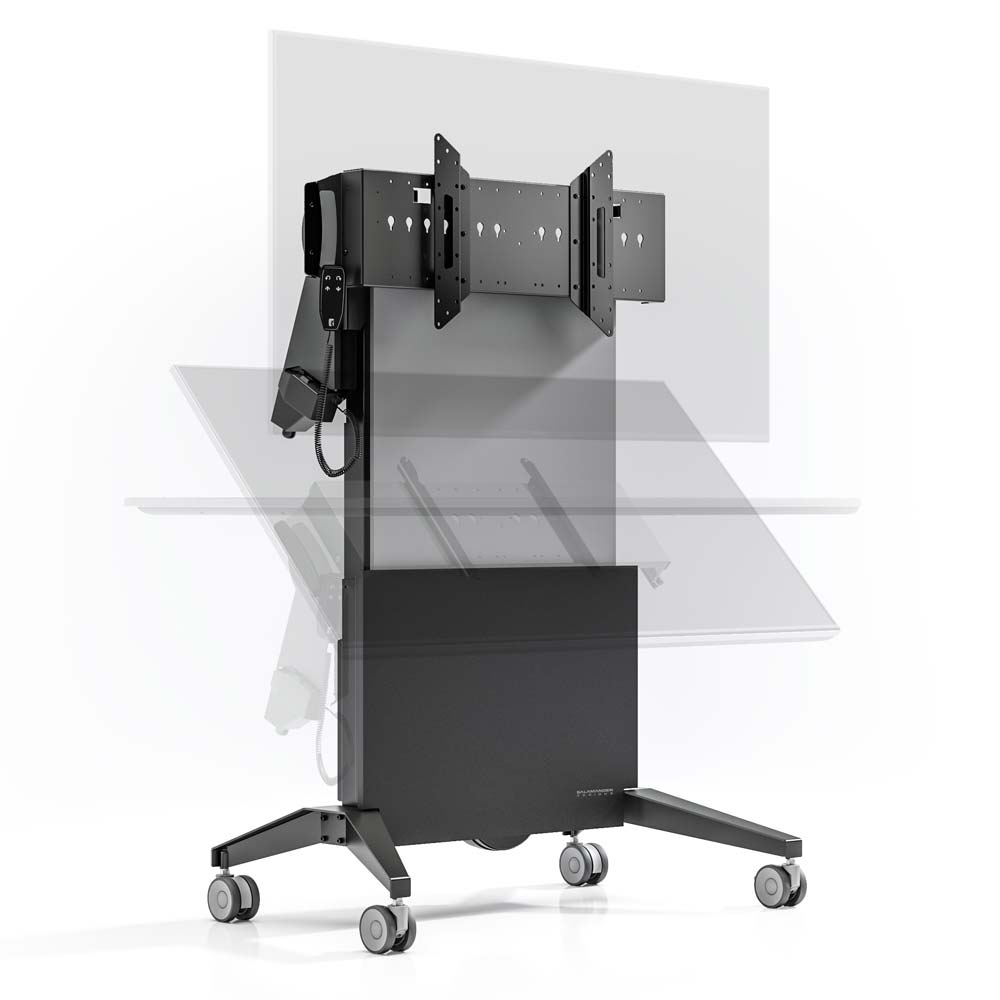 SALAMANDER - electric and tilt cart for one screen