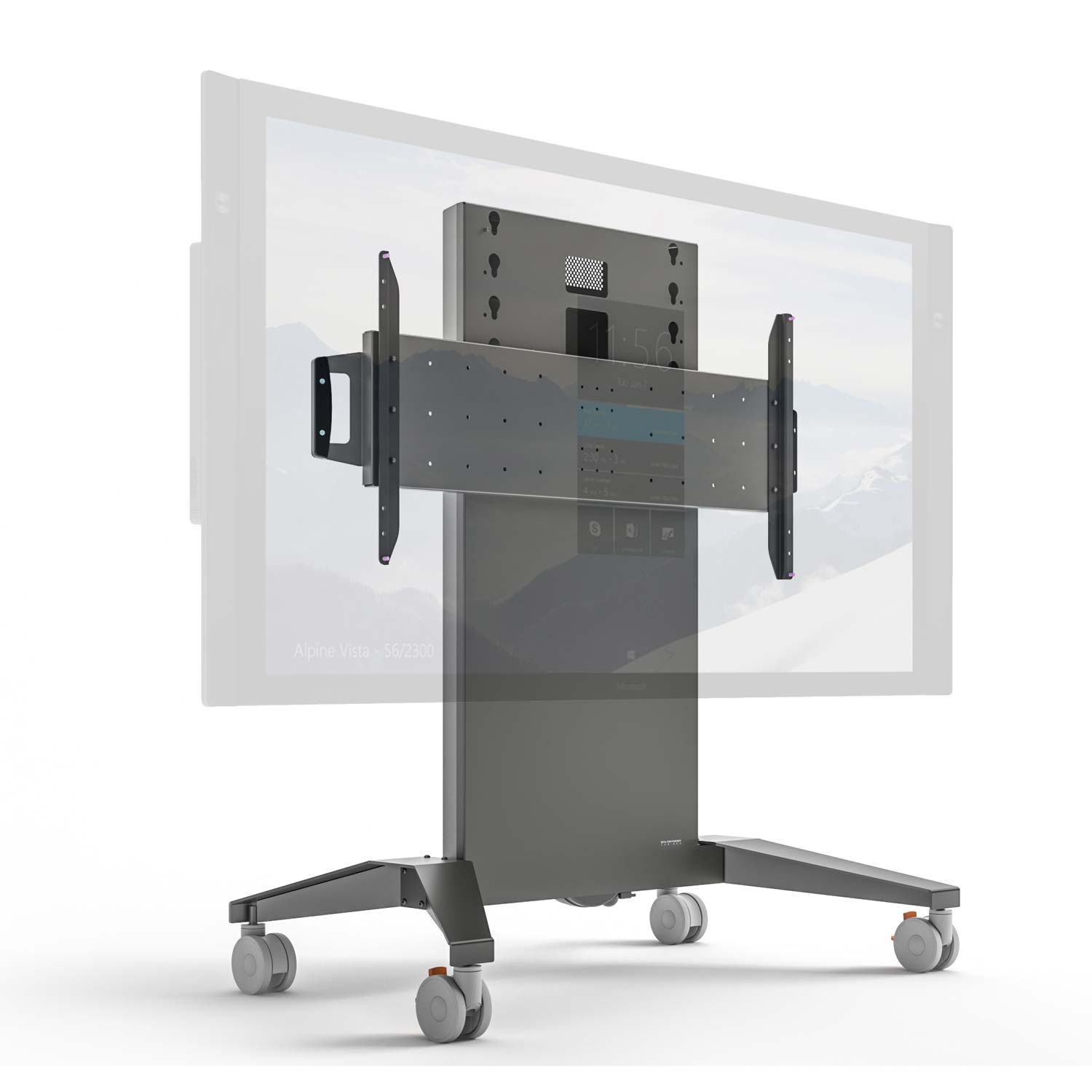 SALAMANDER - Fixed height XL cart for one screen