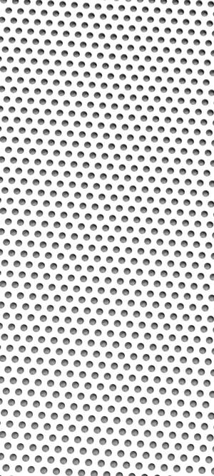 Perforated metal White Grey